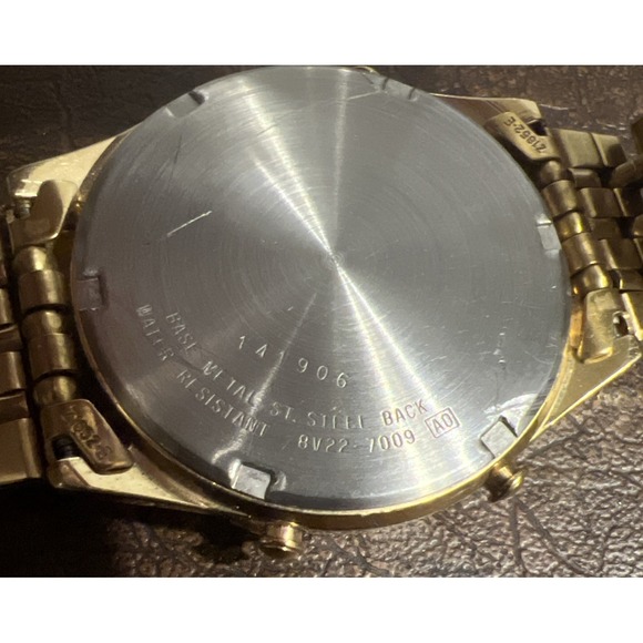 SEIKO Quartz World Timer Men's Watch 8V22-7008 Vintage 1980S. New Battery Works - Picture 6 of 12